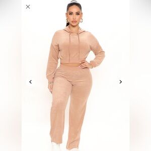 Brown Terrycloth Matching Set